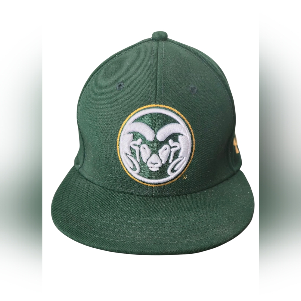 Colorado State Under Armour Stretch Fit Men's Hat Green University Sports
